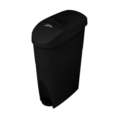 Contentor Higiénico com Pedal 15L Preto Mate